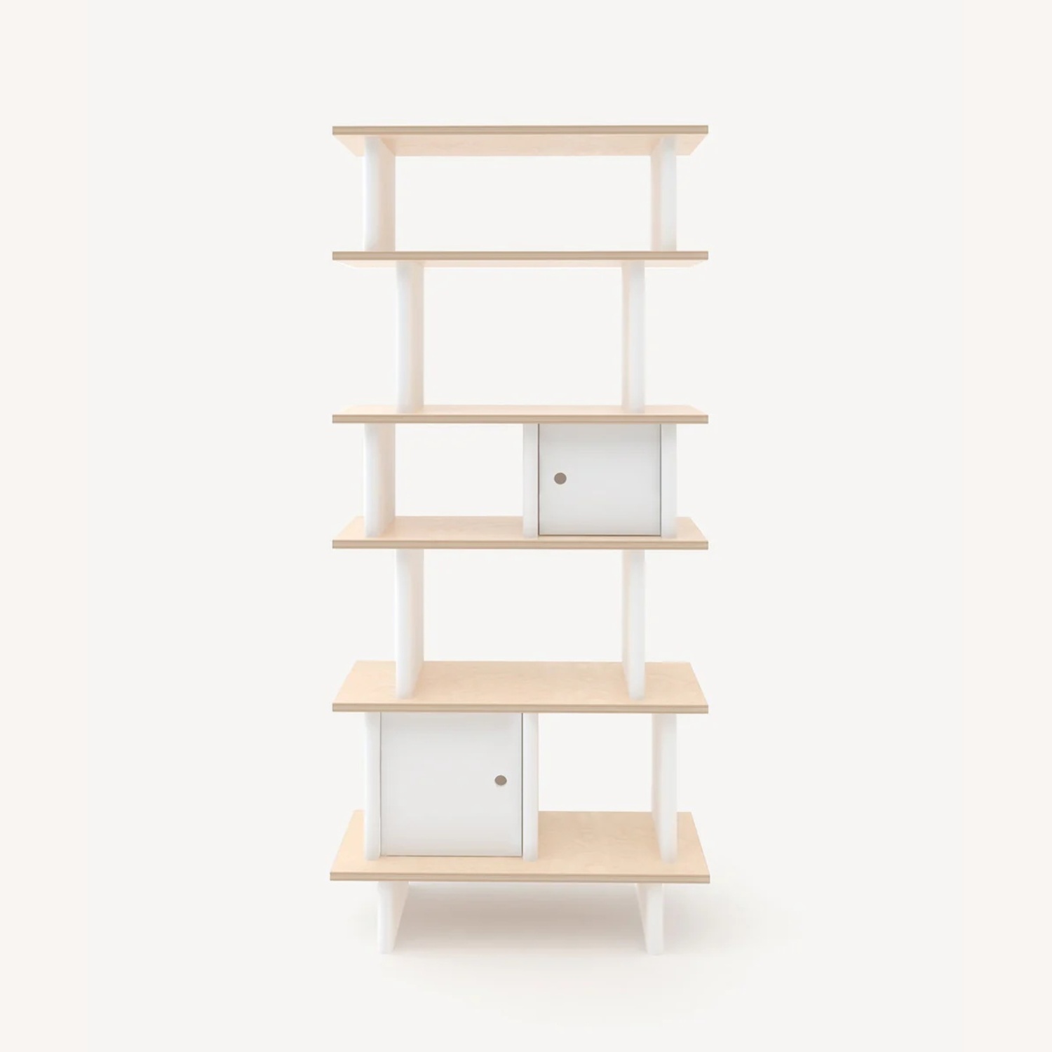 Oeuf Modern Bookshelf with White & Natural Wood  - image-9