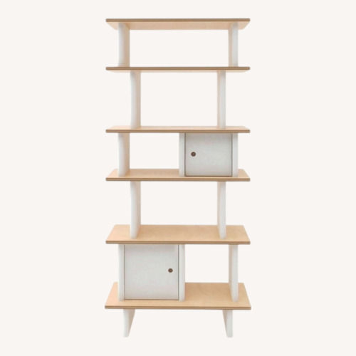 Used Oeuf Modern Bookshelf with White & Natural Wood  for sale on AptDeco