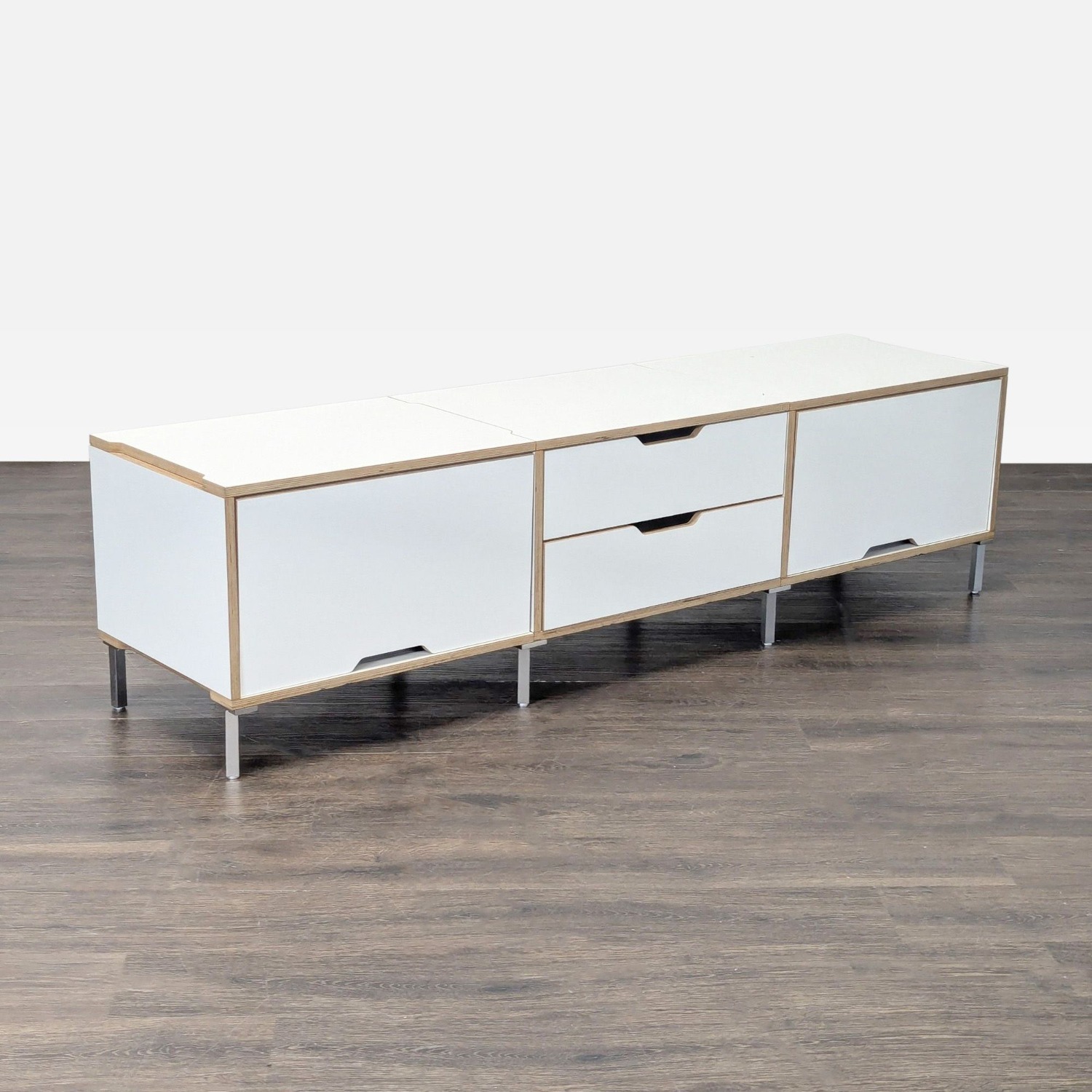 Scandinavian Designs White Cabinet with Storage - image-5