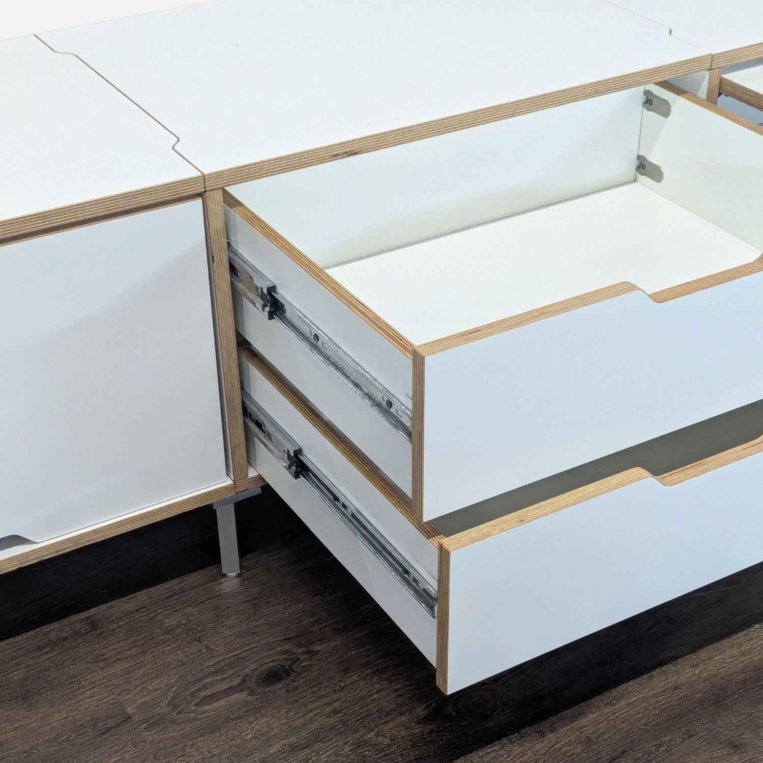 Scandinavian Designs White Cabinet with Storage - image-3