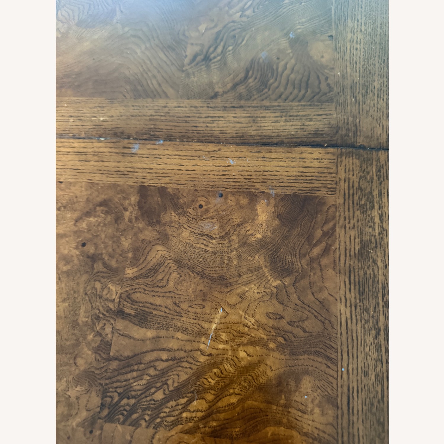 Hand Carved Original Dark Brown Wood Dining Set - image-5