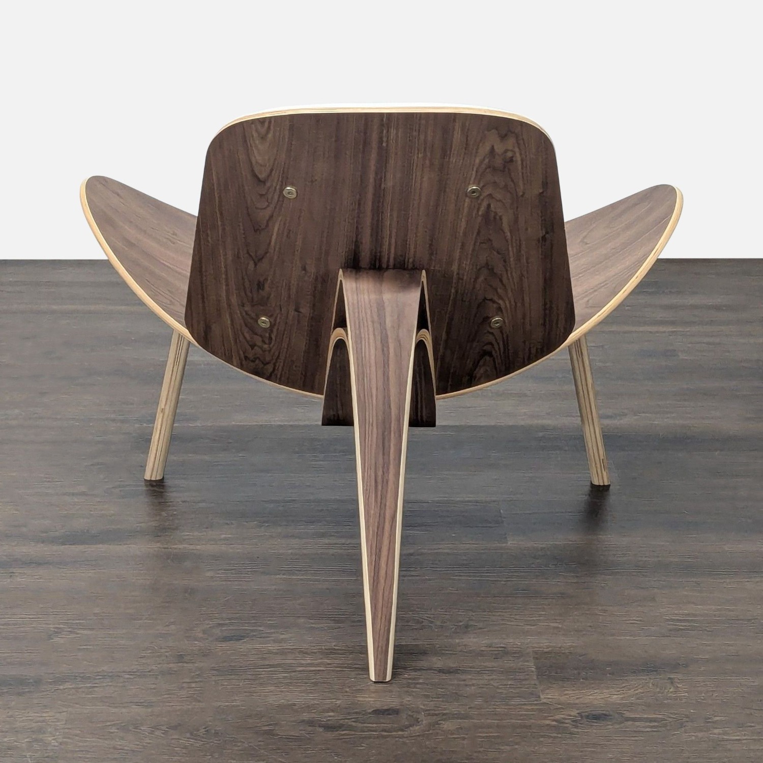 Mid-Century Modern Shell Lounge Chair in Walnut  - image-4