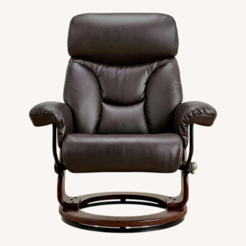 Used City Furniture Dark Brown Leather Recliner for sale on AptDeco