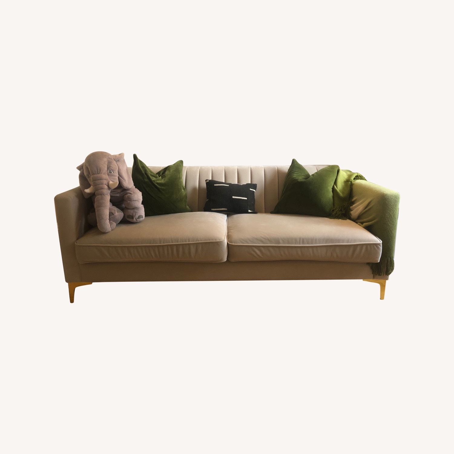 Urban Outfitters Marcella Velvet Couch - image-8