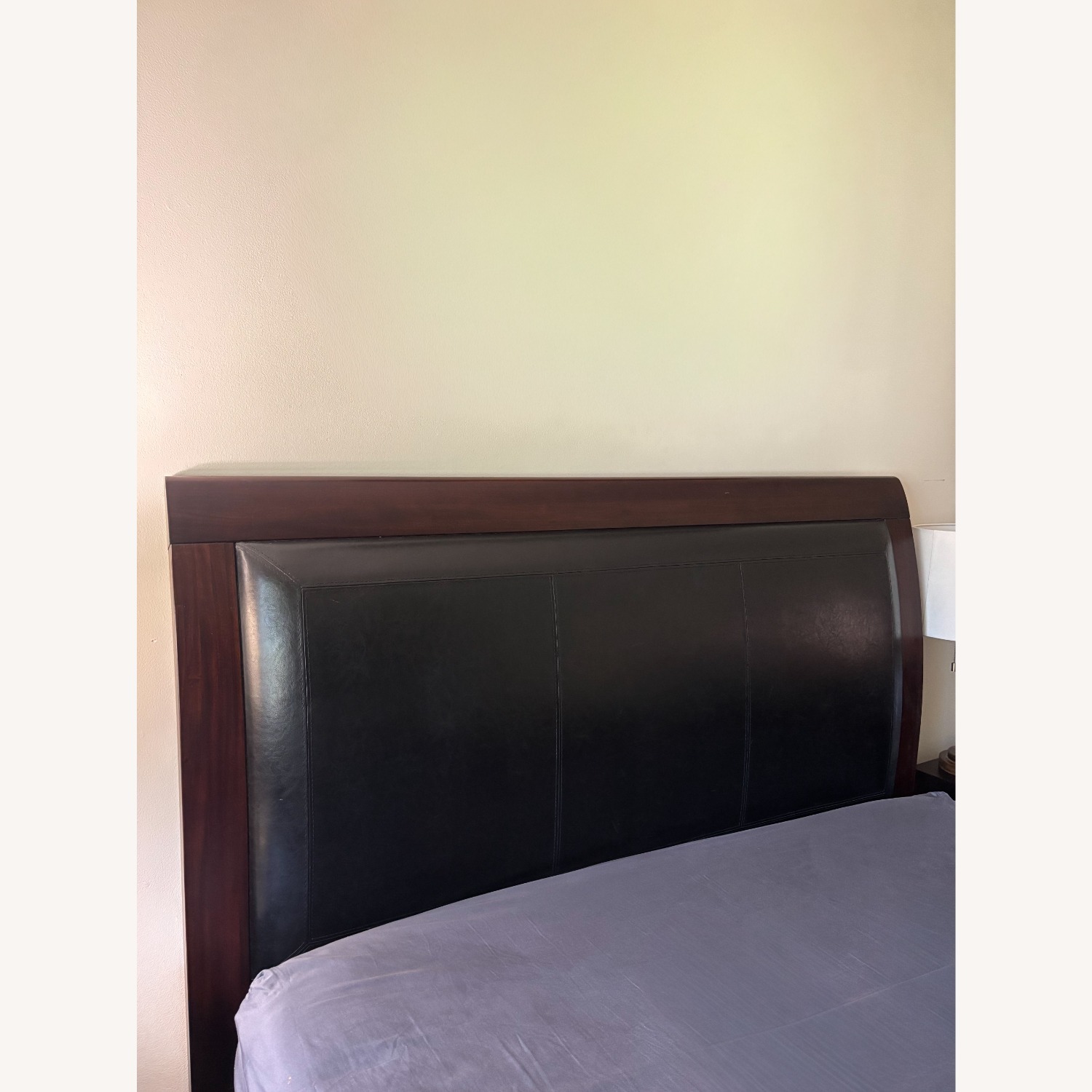 City Furniture Dark Brown Wood Queen Bed - image-4