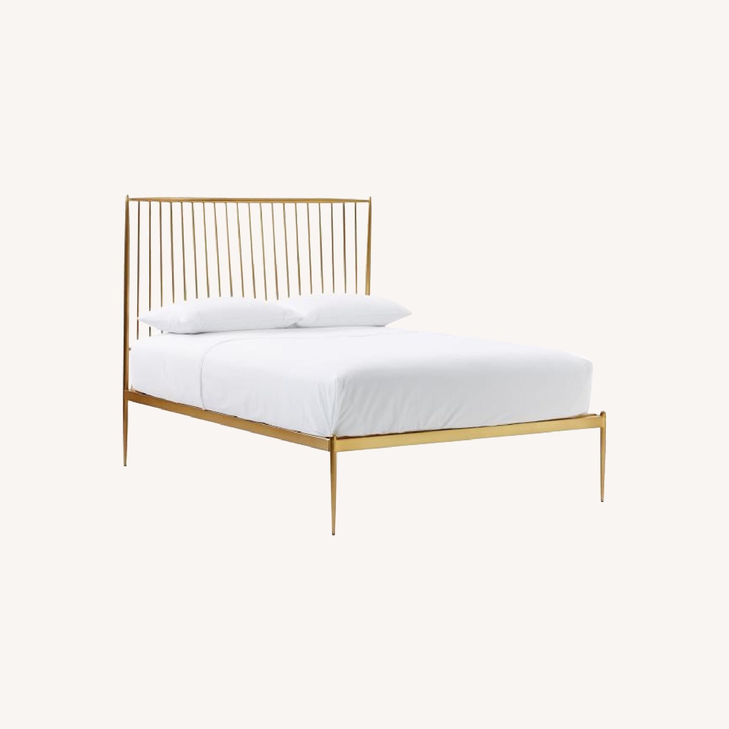 West Elm Stella Gold Metal Bed - image-4