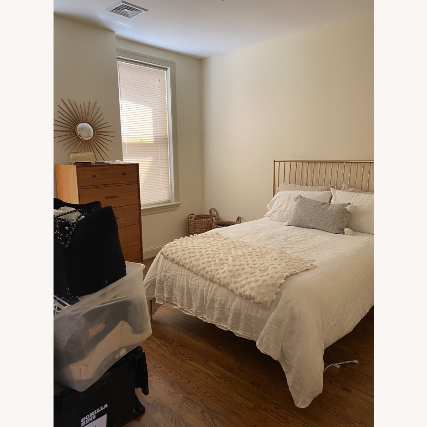 West Elm Stella Gold Metal Bed - image-2