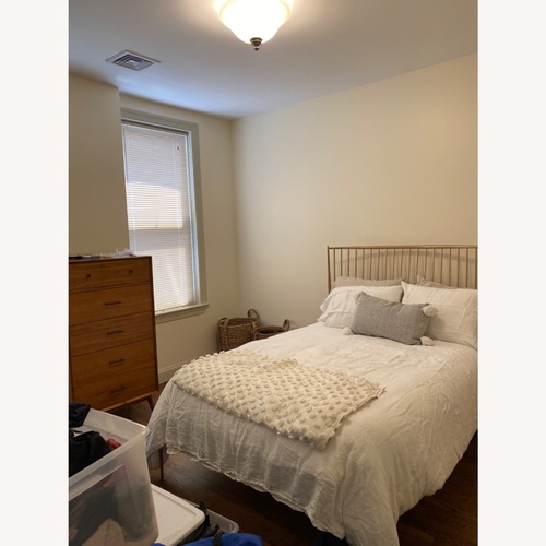 Used West Elm Stella Gold Metal Bed for sale on AptDeco