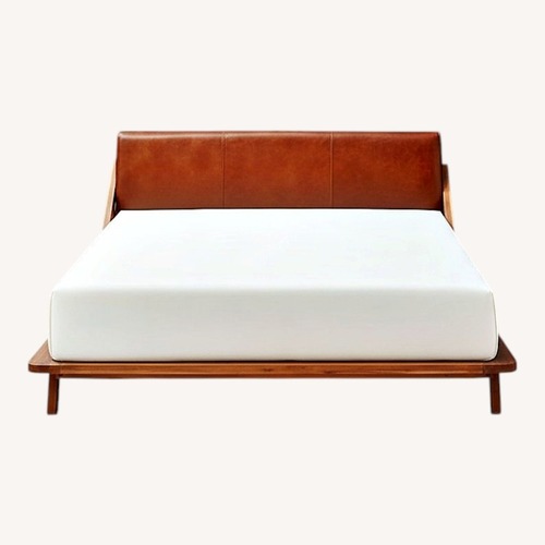 Used CB2 Drommen Acacia Wood Queen Bed for sale on AptDeco