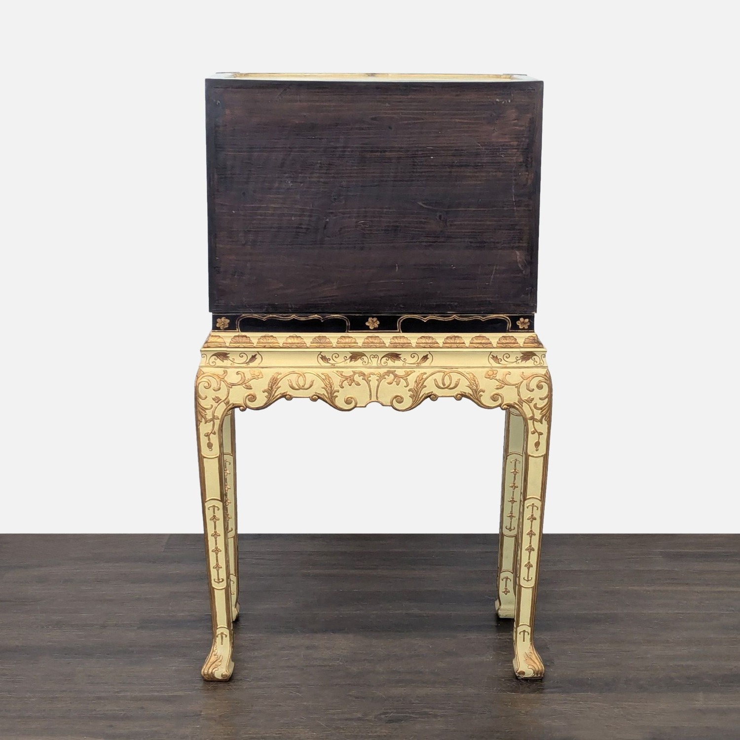 Vintage Chinoiserie Lacquered Jewelry Chest	 - image-7