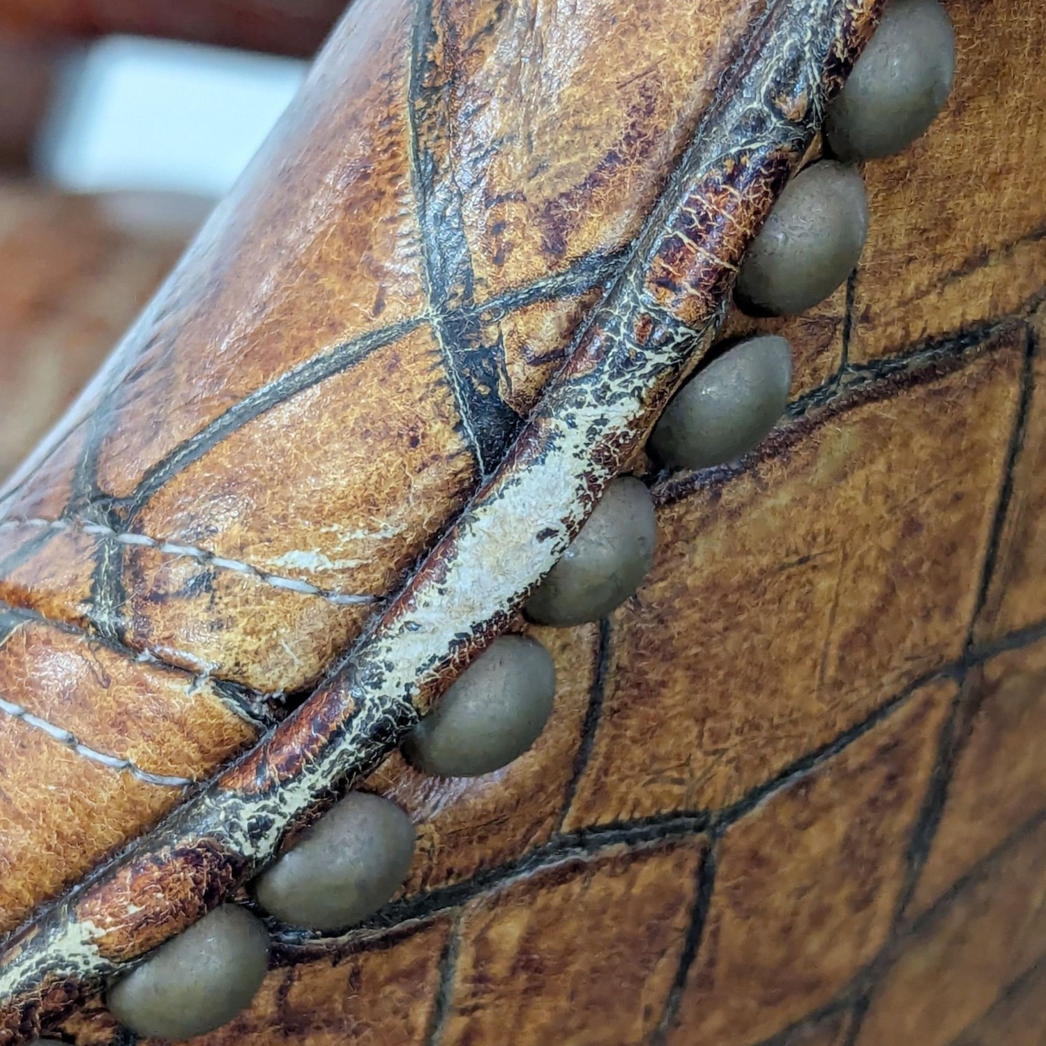 Brown Alligator Leather Lounge Chair  - image-3