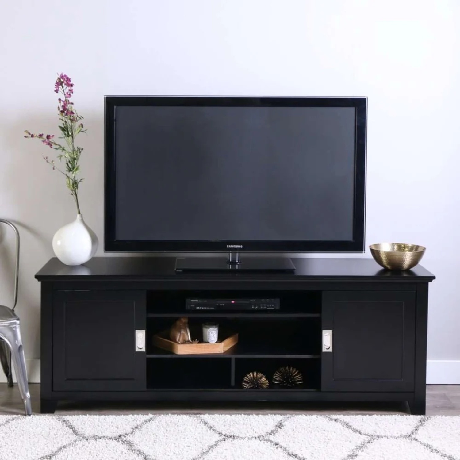  Walker Edison 70" Black TV Console  - image-5
