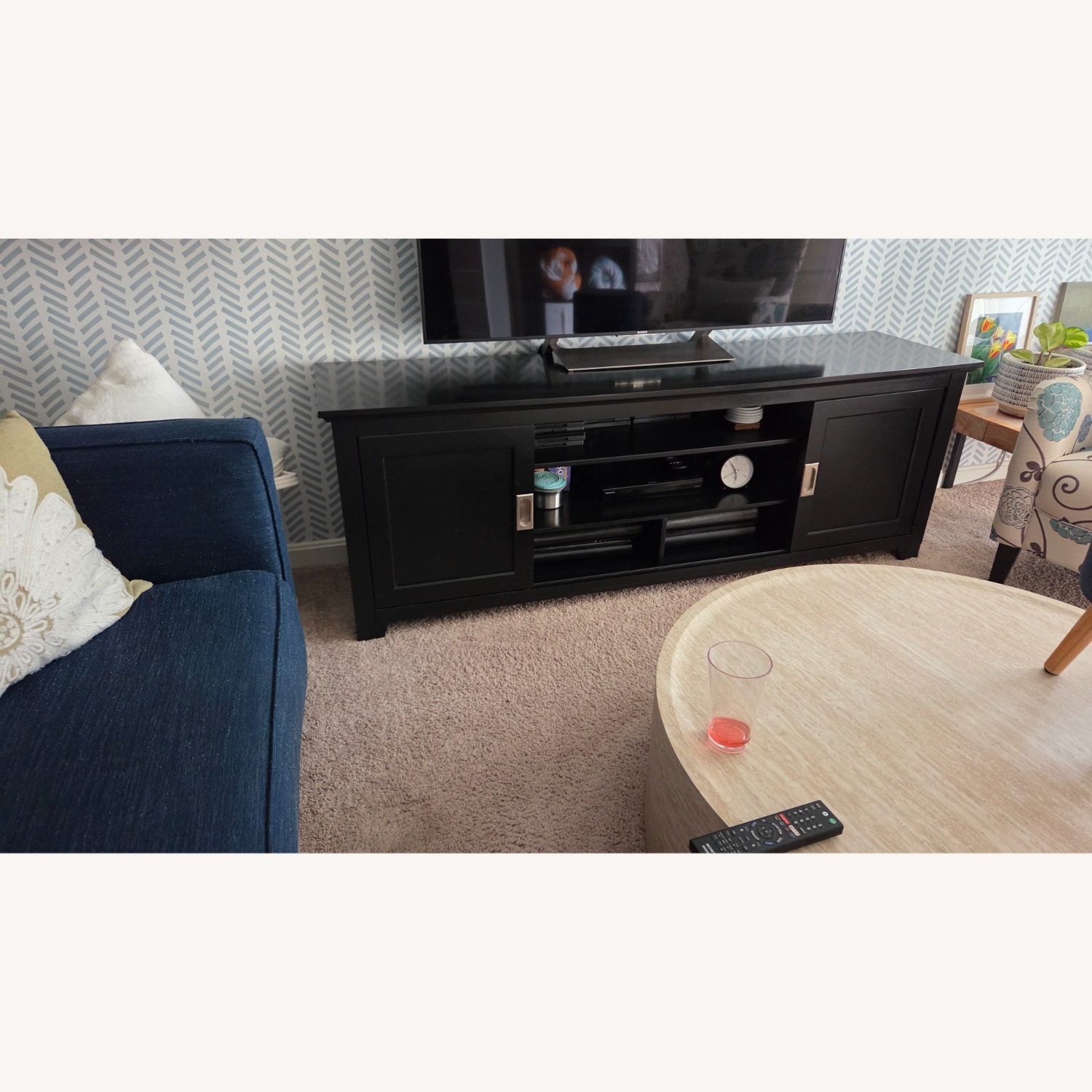  Walker Edison 70" Black TV Console  - image-3
