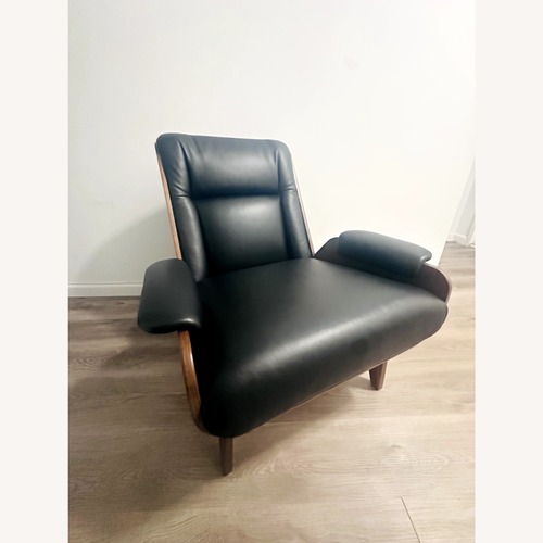 Used West Elm Paulo Bent Ply Leather Chair for sale on AptDeco