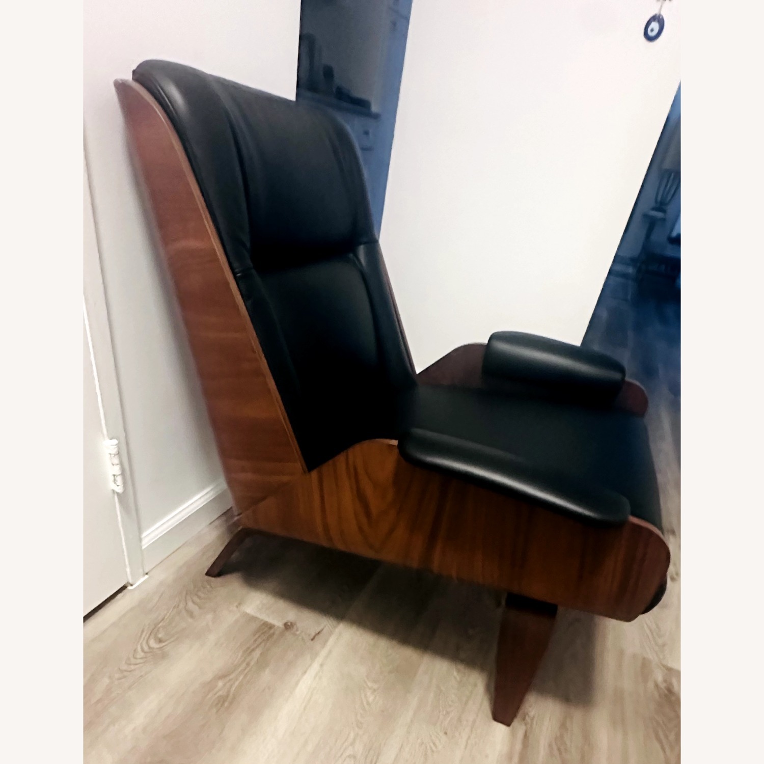 West Elm Paulo Bent Ply Leather Chair - image-3