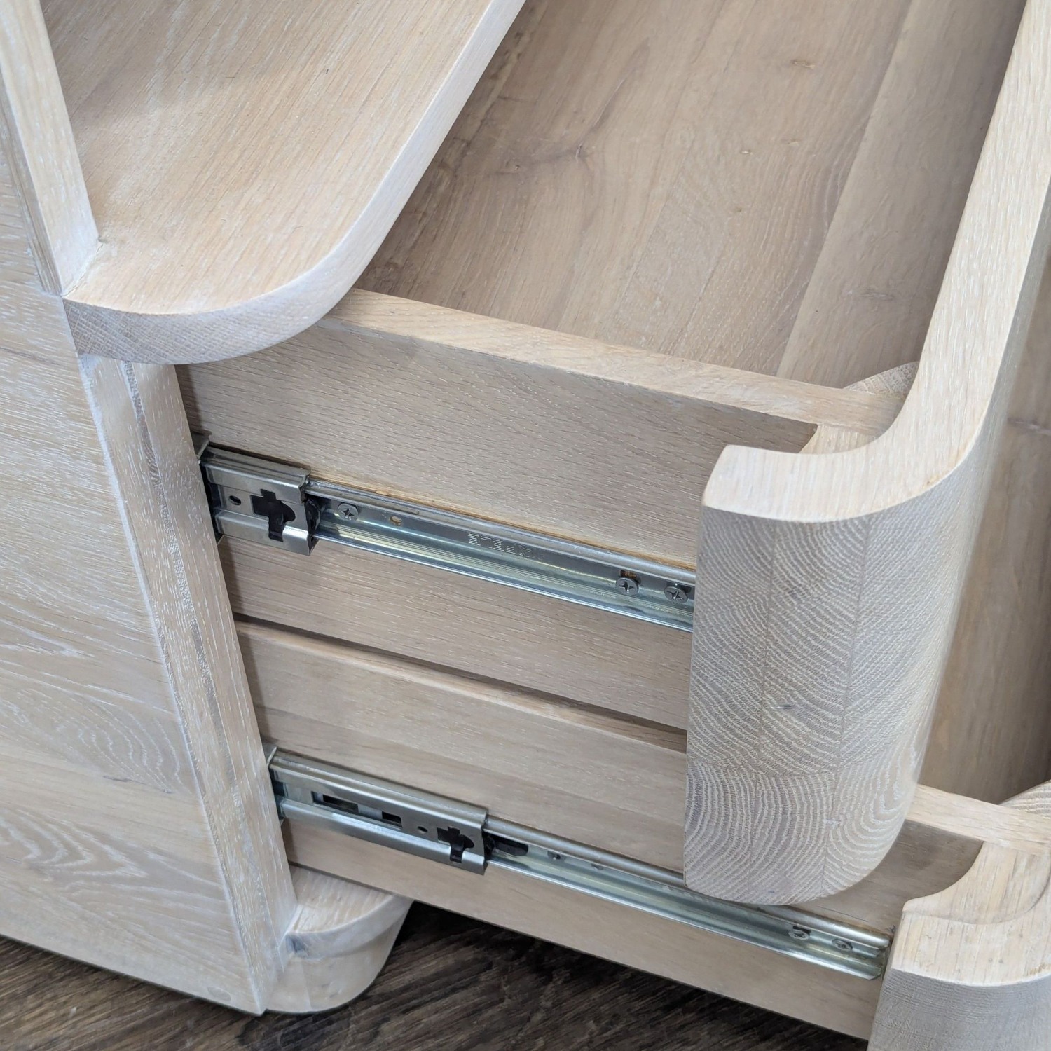 Two Drawer Nightstand with Open Shelf	 - image-4