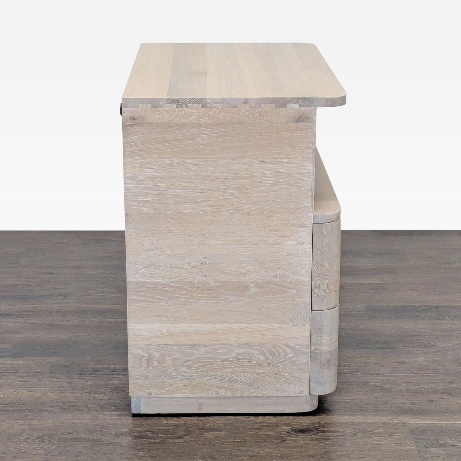Two Drawer Nightstand with Open Shelf	 - image-6