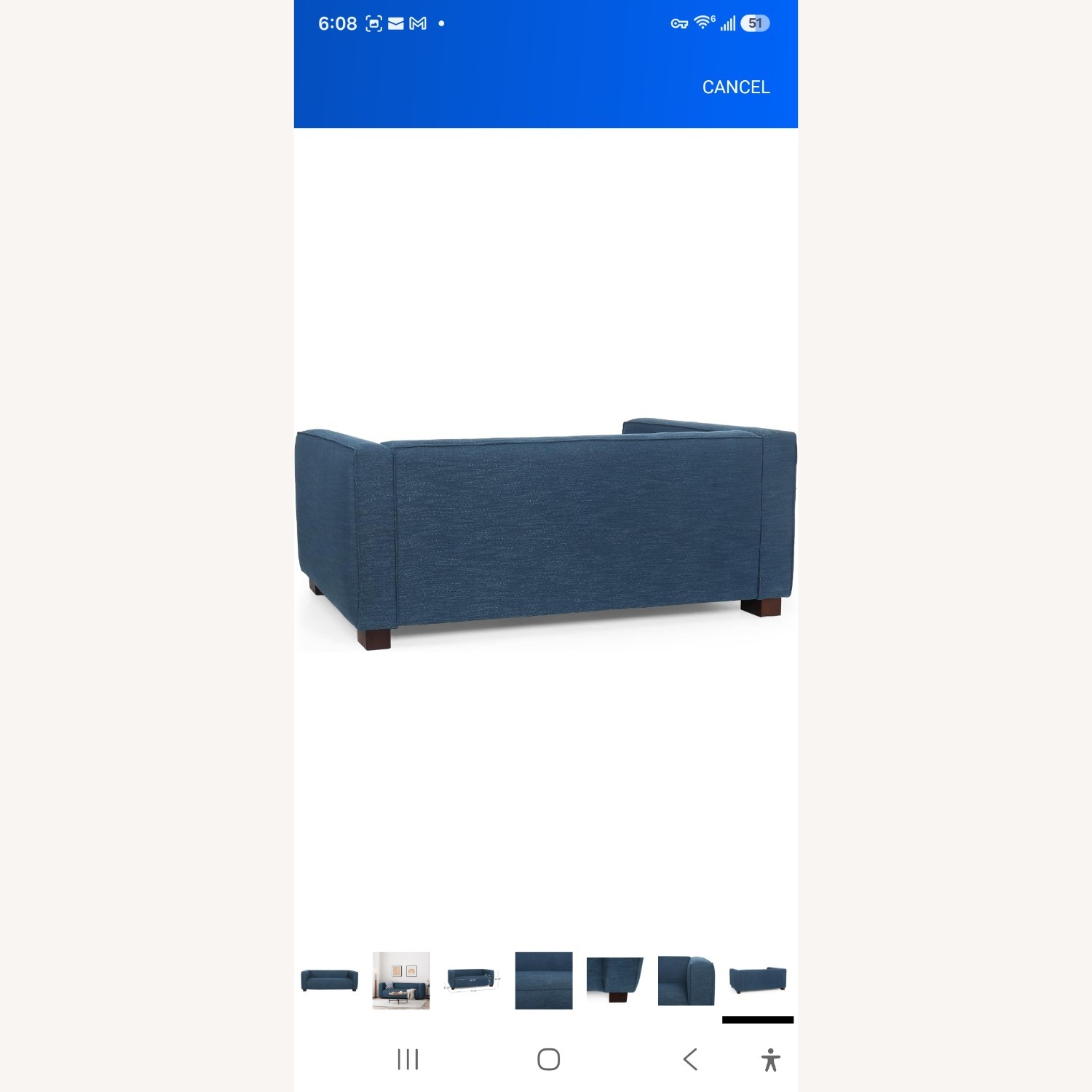 Christopher Knight Home Blue Loveseat - image-7