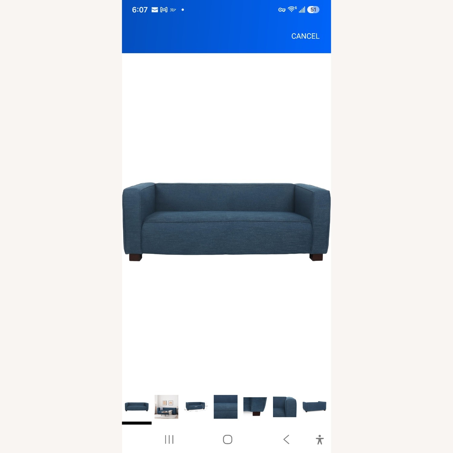 Christopher Knight Home Blue Loveseat - image-4