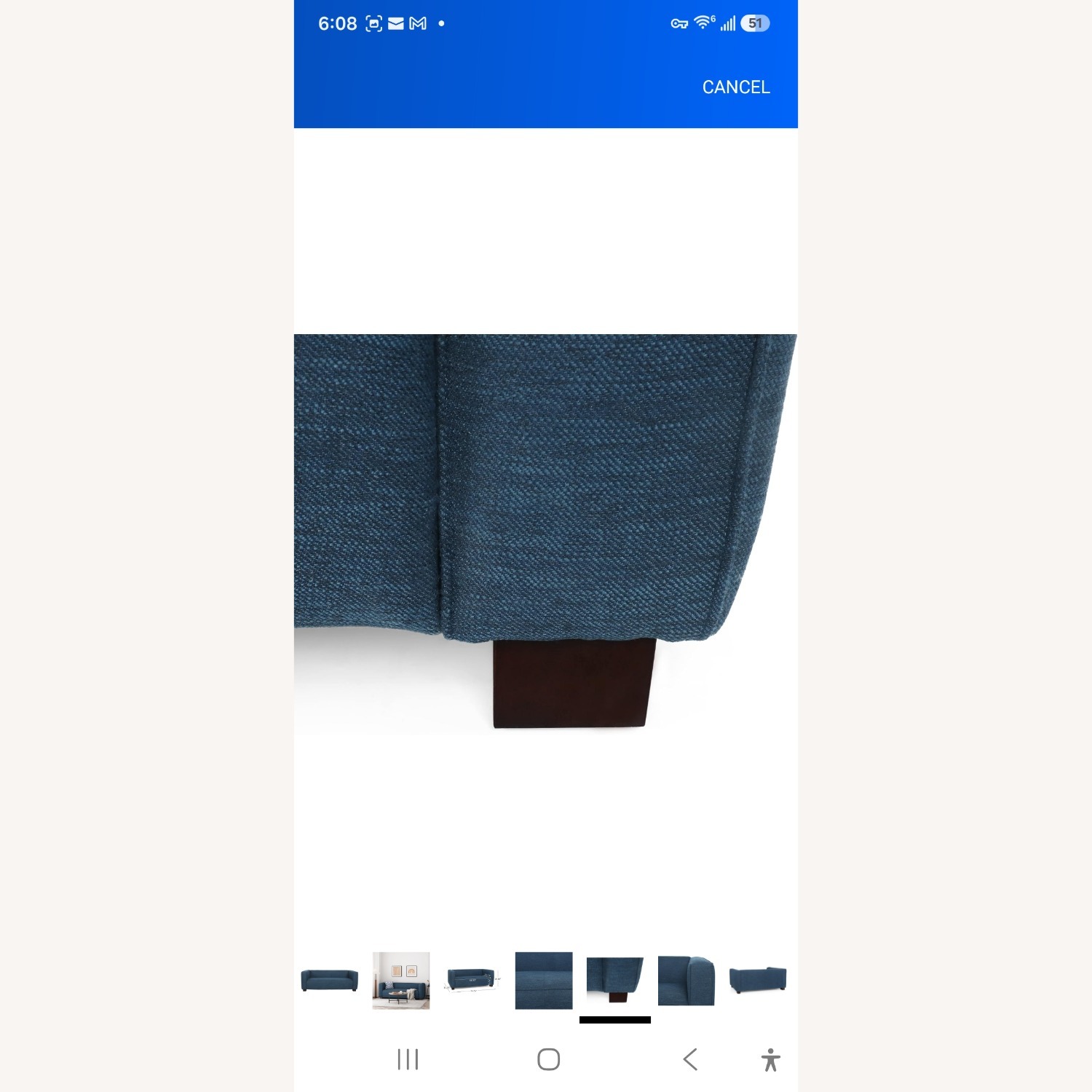 Christopher Knight Home Blue Loveseat - image-5