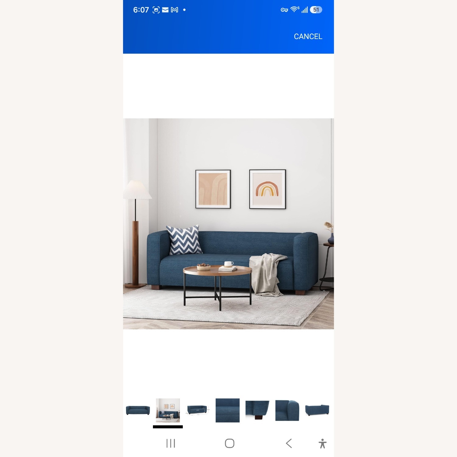Christopher Knight Home Blue Loveseat - image-10