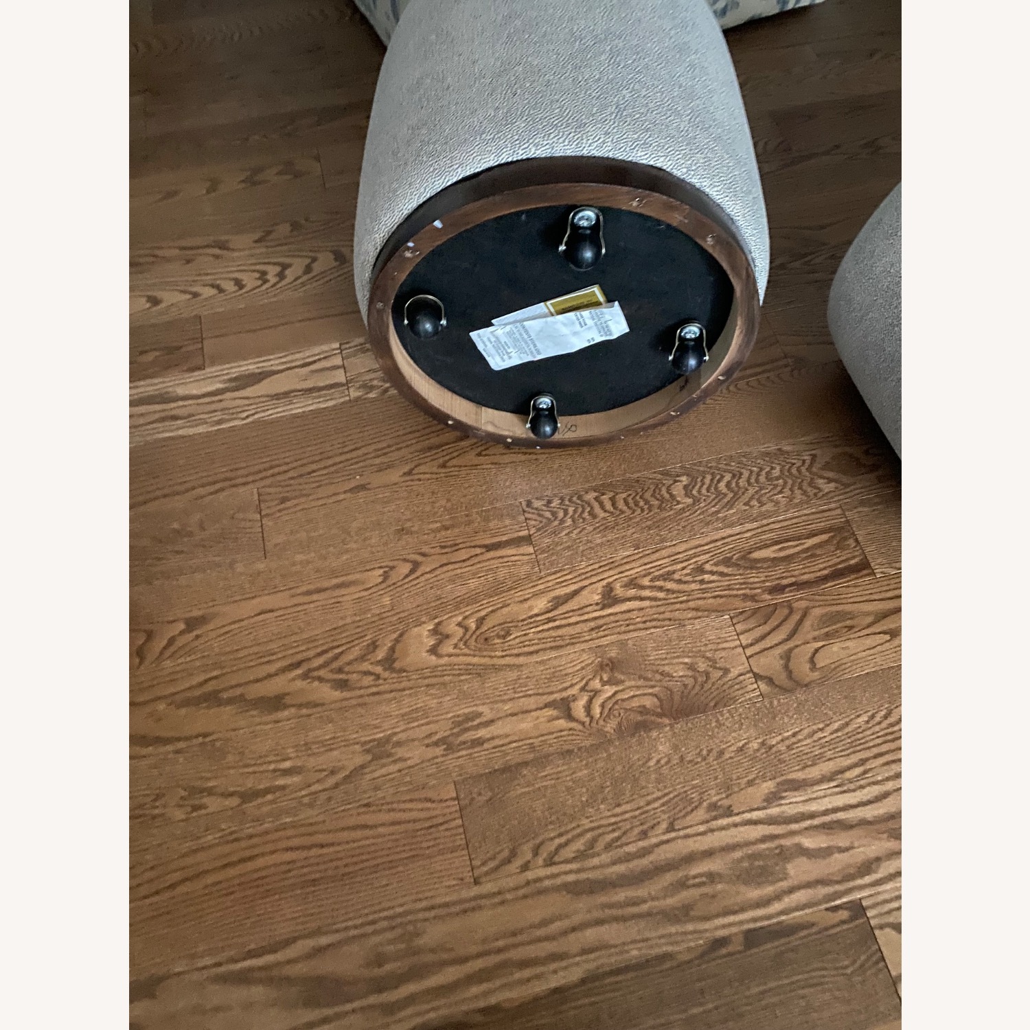 Kravet White and Blue Fabric Stools - image-4