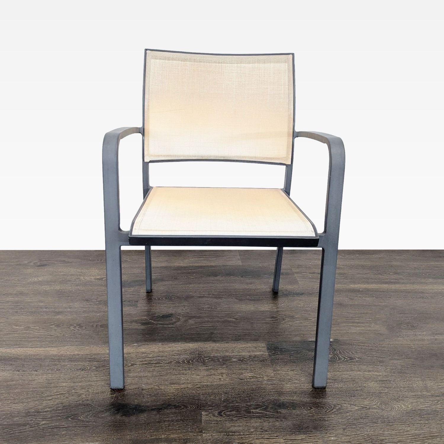 Set of 4 Modern Beige Mesh Armchair  - image-5