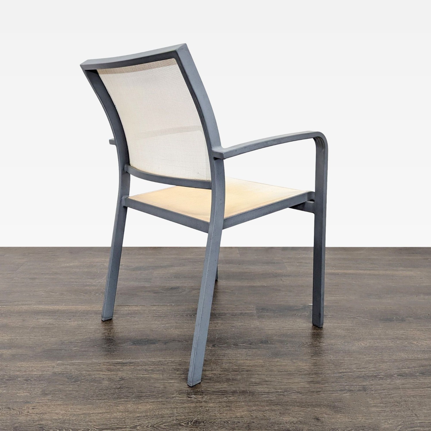 Set of 4 Modern Beige Mesh Armchair  - image-7