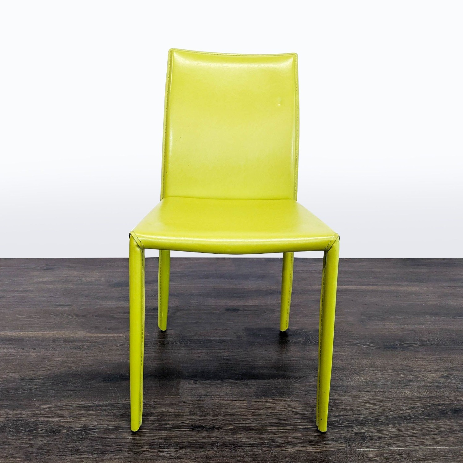 Set of Six Leather Dining Chairs - image-7