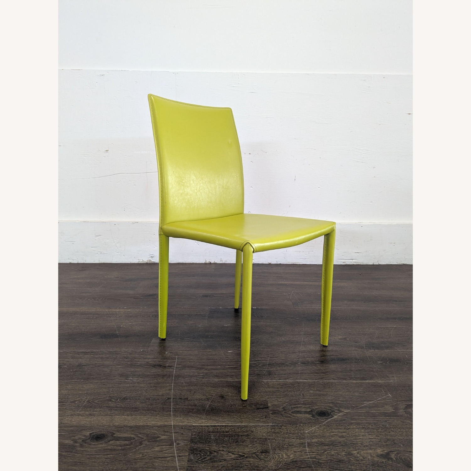 Set of Six Leather Dining Chairs - image-3