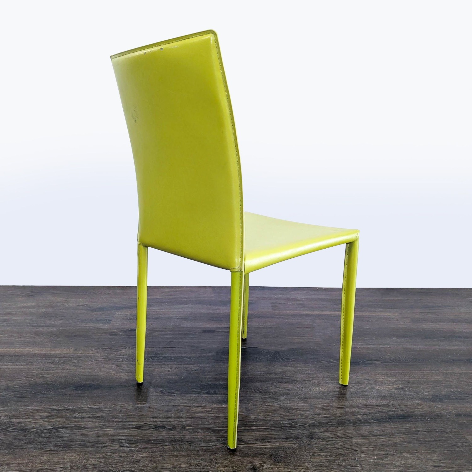 Set of Six Leather Dining Chairs - image-6