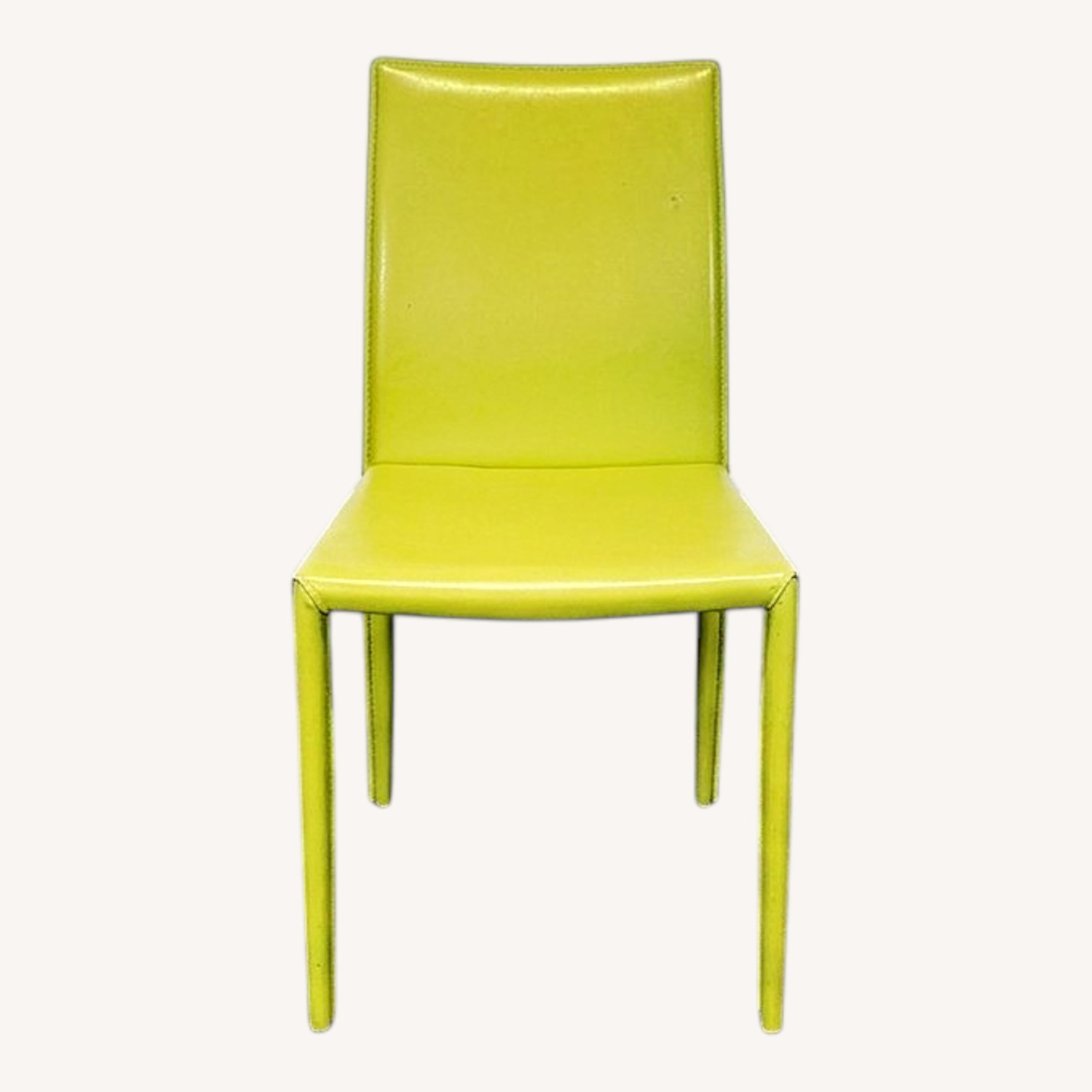 Set of Six Leather Dining Chairs - image-0