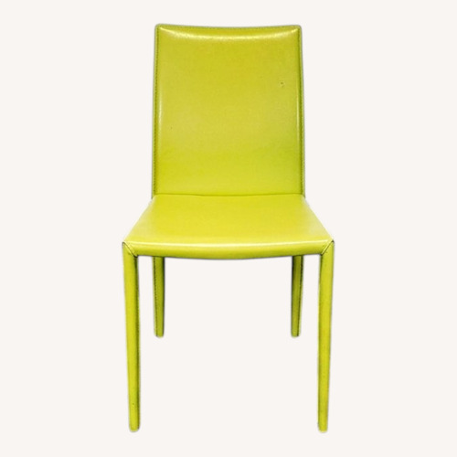 Used Set of Six Leather Dining Chairs for sale on AptDeco