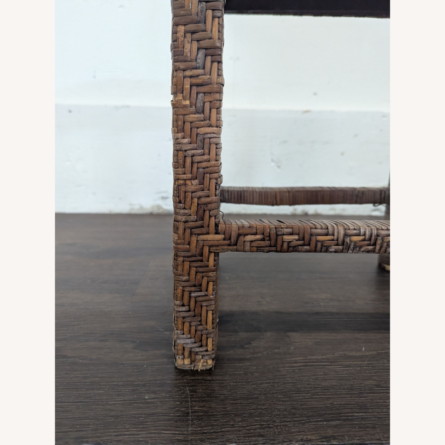 Small Wicker Stool - image-5