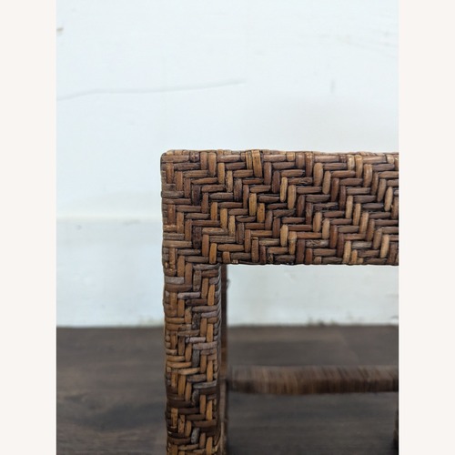 Used Small Wicker Stool for sale on AptDeco