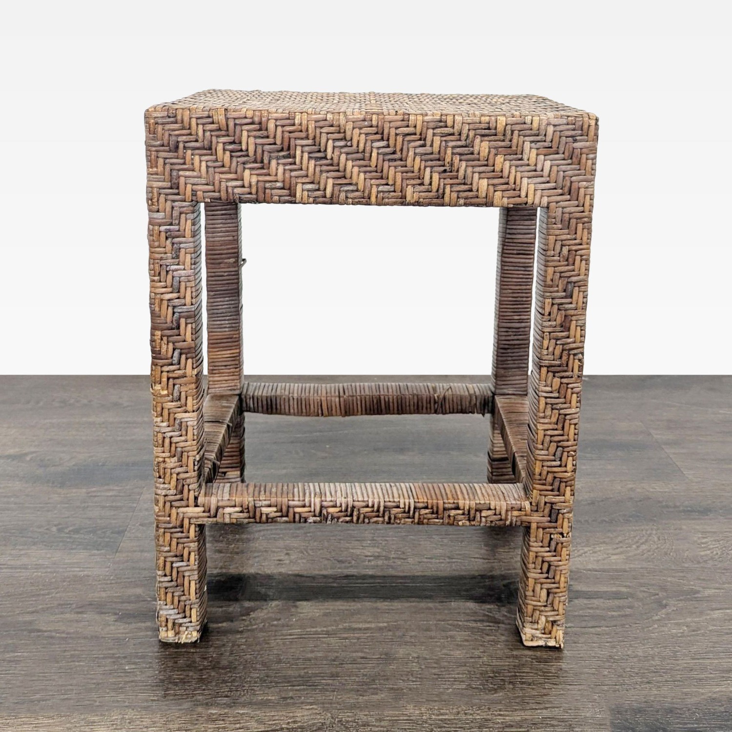 Small Wicker Stool - image-4