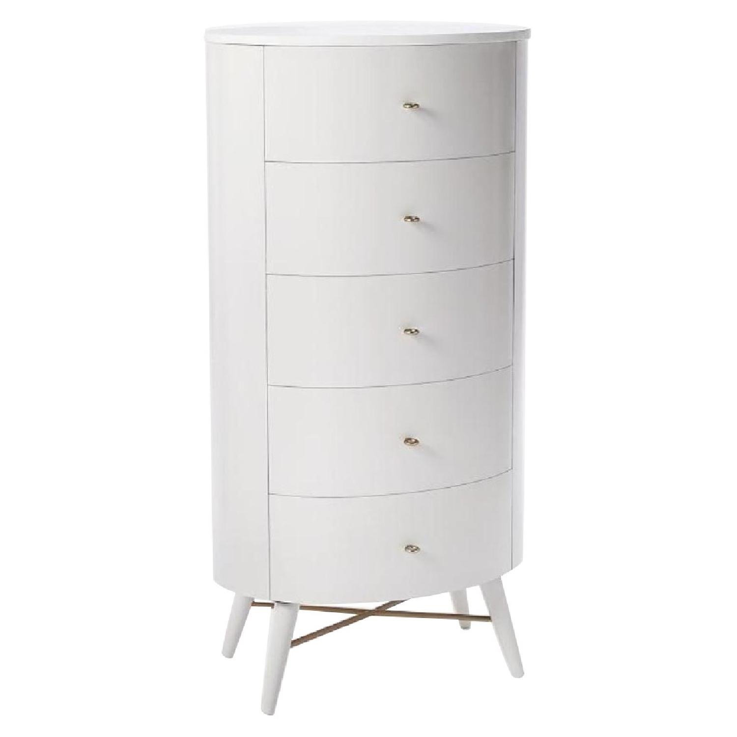 West Elm Penelope Light Gray 5 Drawer Dresser - image-5