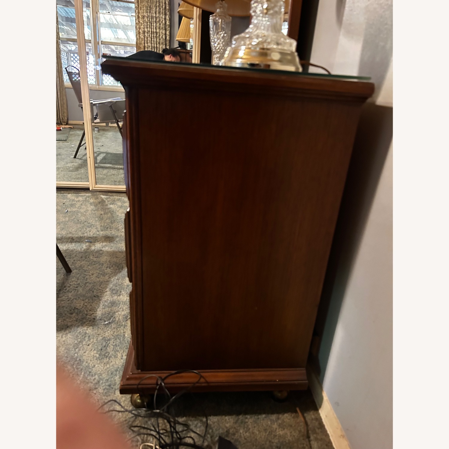 Vintage/Antique Finds Dark Brown Wood Dresser - image-2