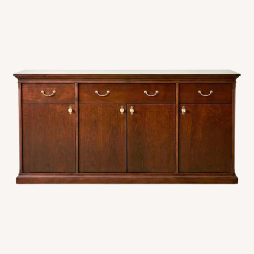 Used Dark Brown Wood Sideboard for sale on AptDeco