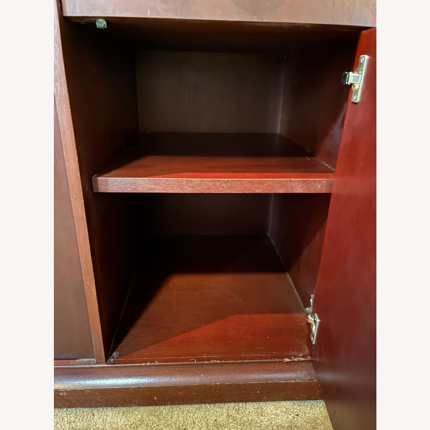 Dark Brown Wood Sideboard - image-7