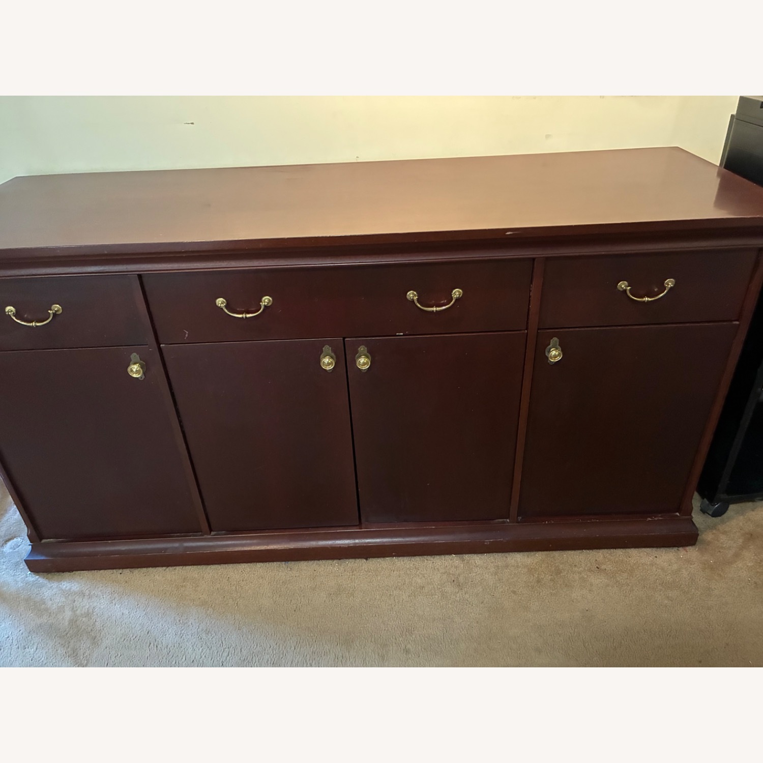 Dark Brown Wood Sideboard - image-2