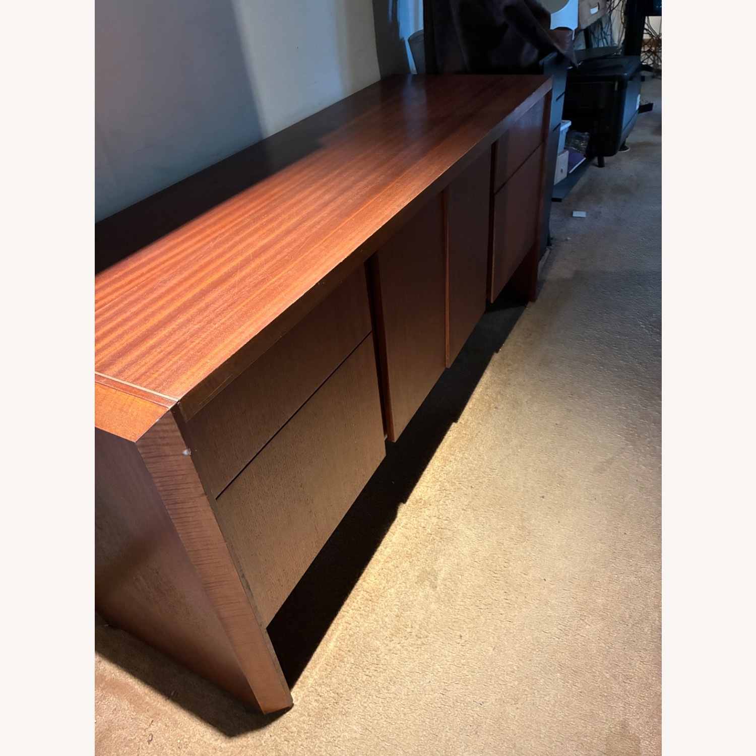 Dark Brown Wood Sideboard - image-2