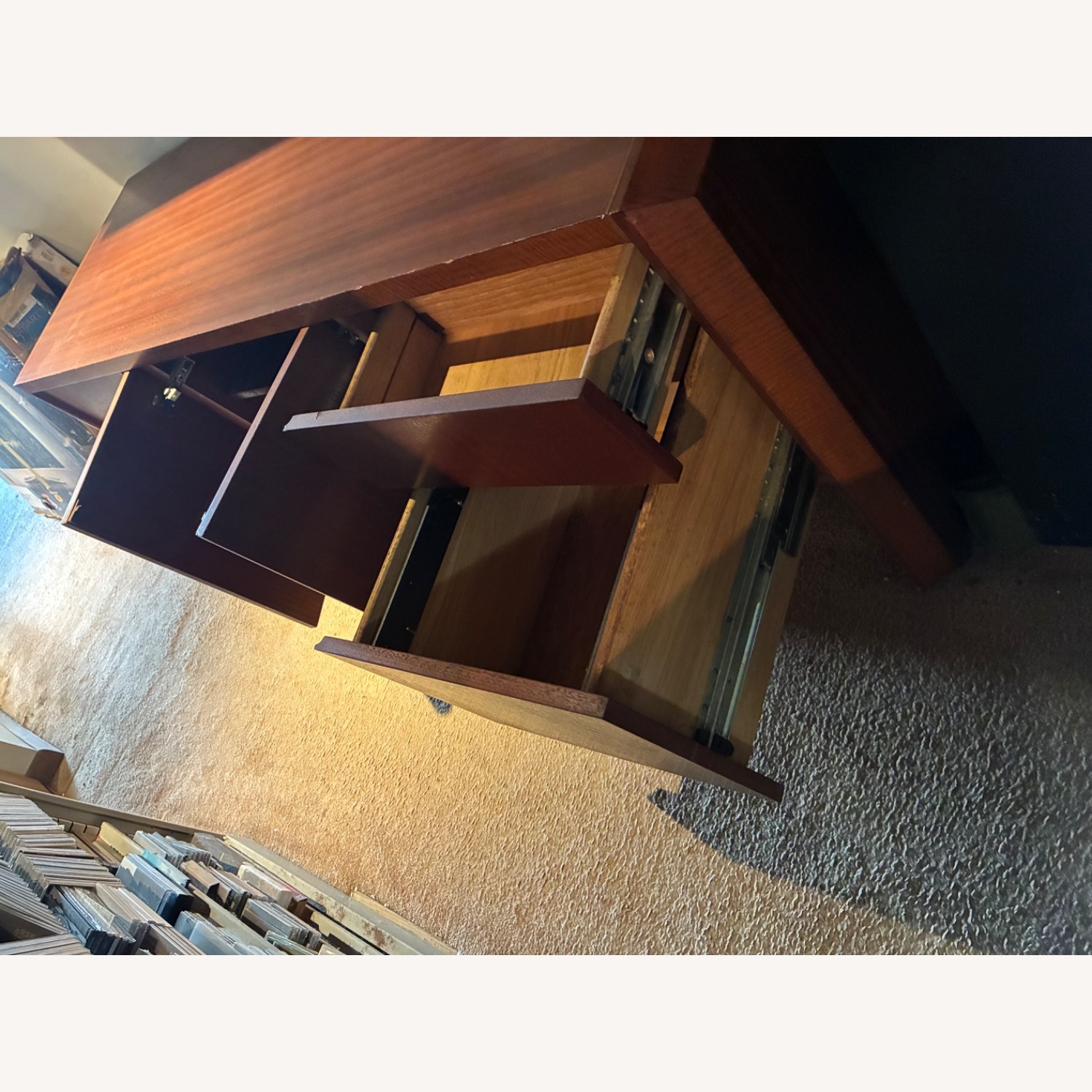 Dark Brown Wood Sideboard - image-3