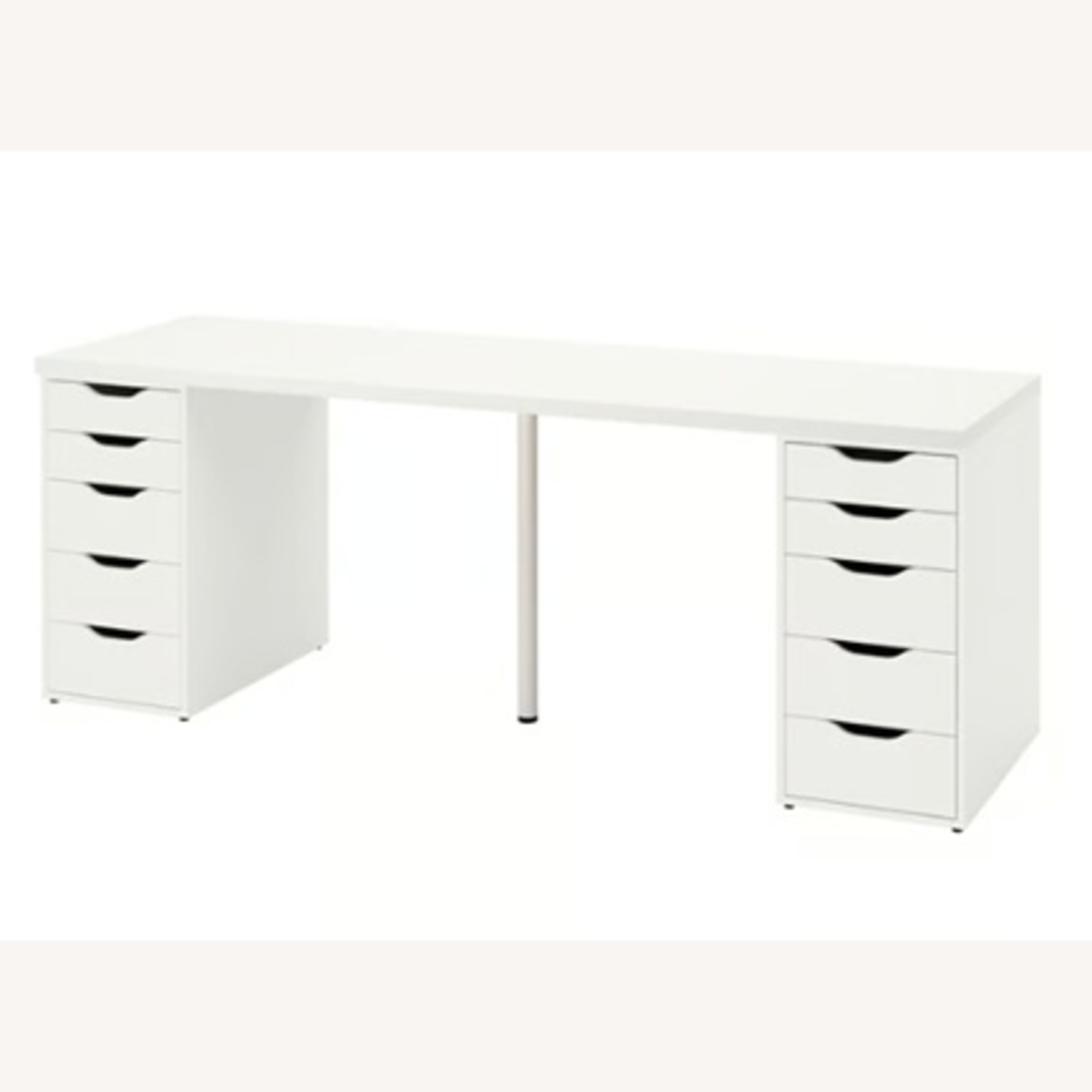 IKEA LAGKAPTEN / ALEX White Wood Desk - image-5