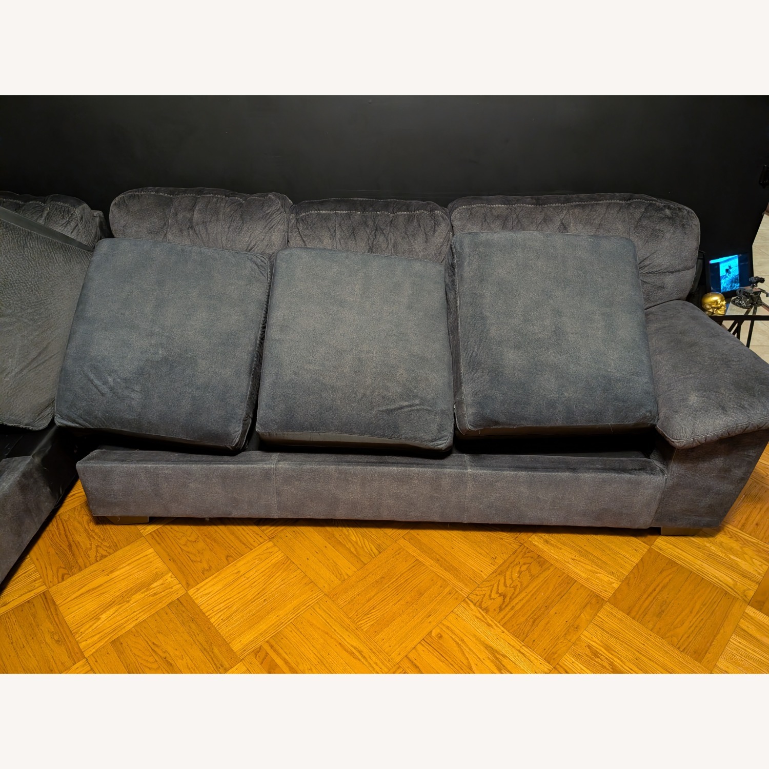 Ashley Furniture Accrington Dark Gray 2 Piece Sectional  - image-7