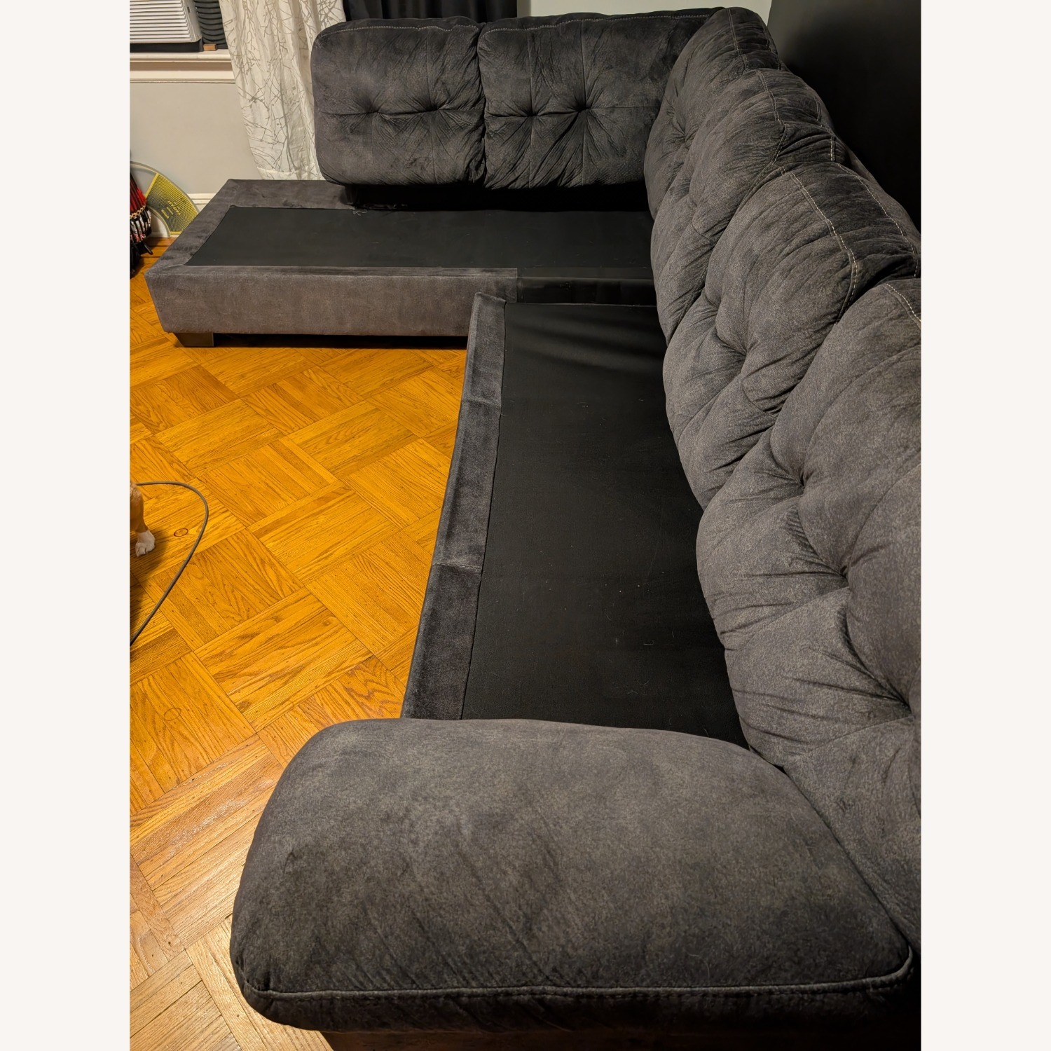 Ashley Furniture Accrington Dark Gray 2 Piece Sectional  - image-9