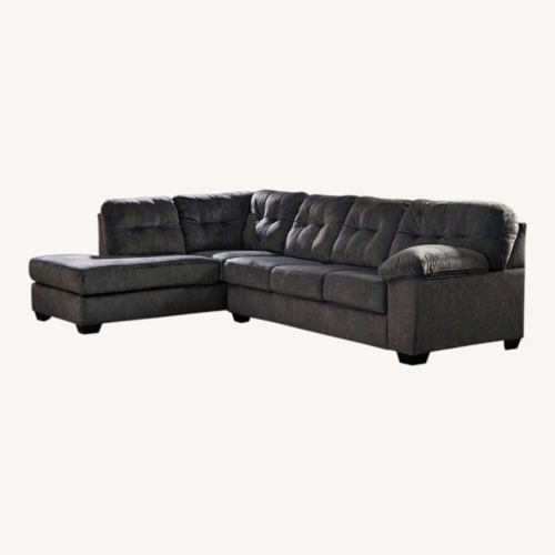 Used Ashley Furniture Accrington Dark Gray 2 Piece Sectional  for sale on AptDeco