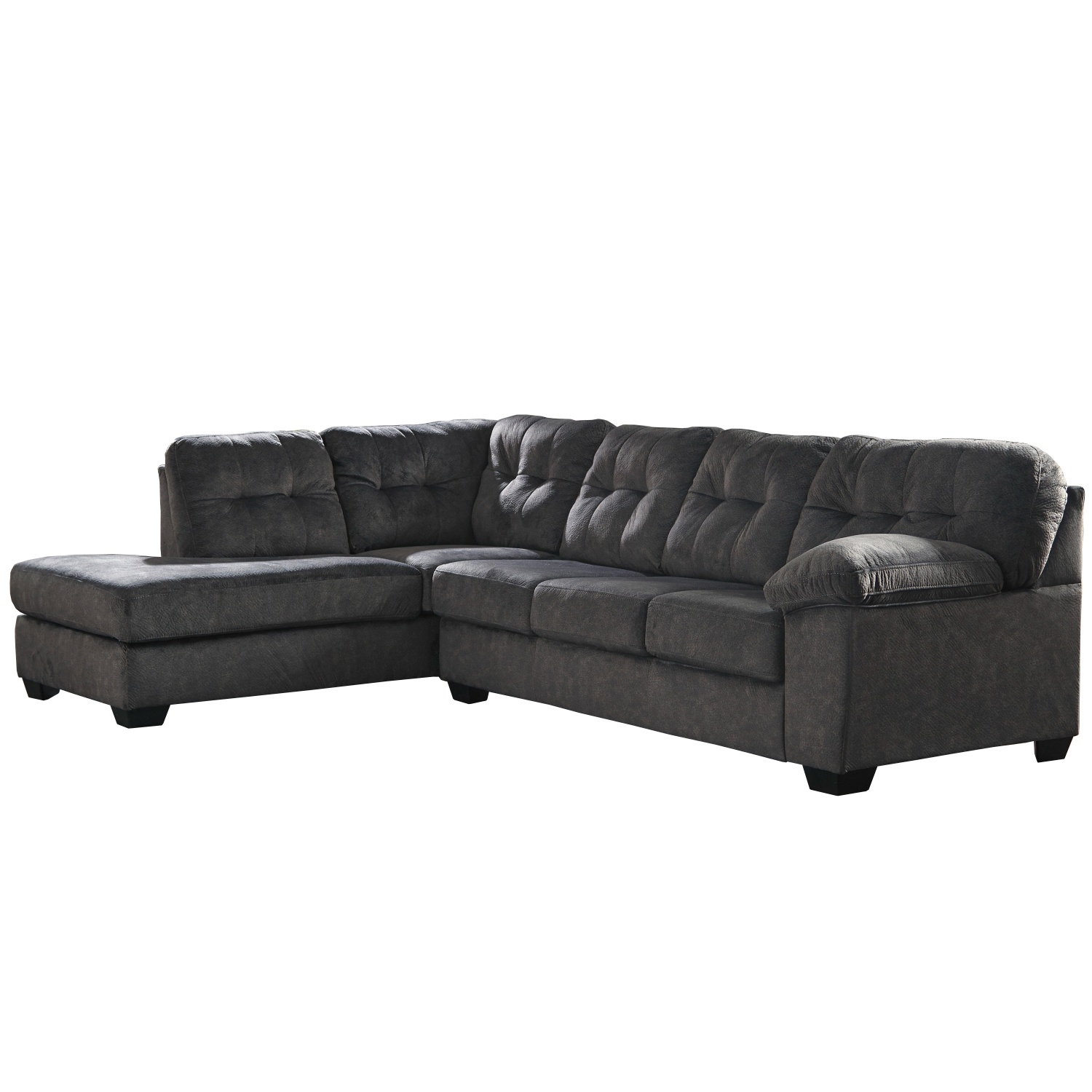 Ashley Furniture Accrington Dark Gray 2 Piece Sectional  - image-10