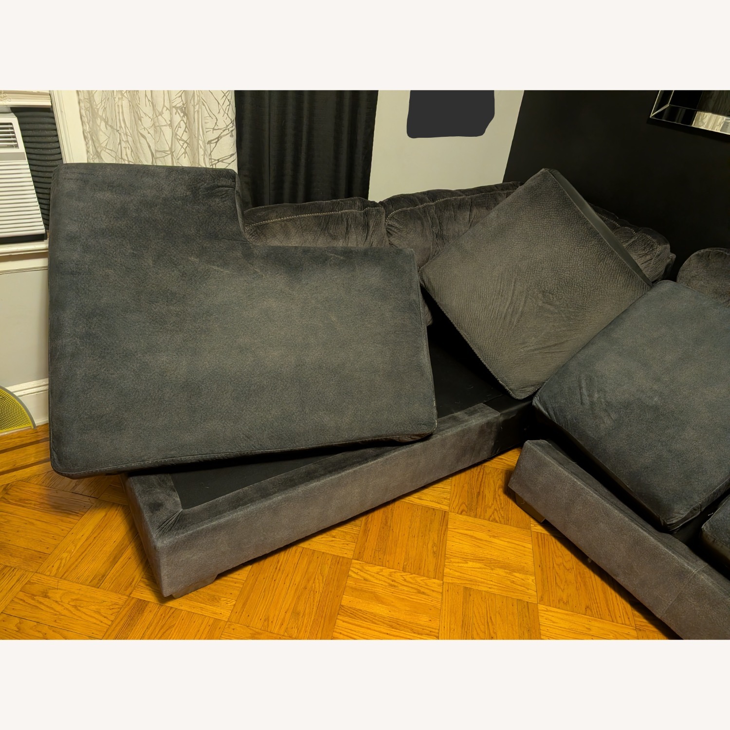Ashley Furniture Accrington Dark Gray 2 Piece Sectional  - image-6