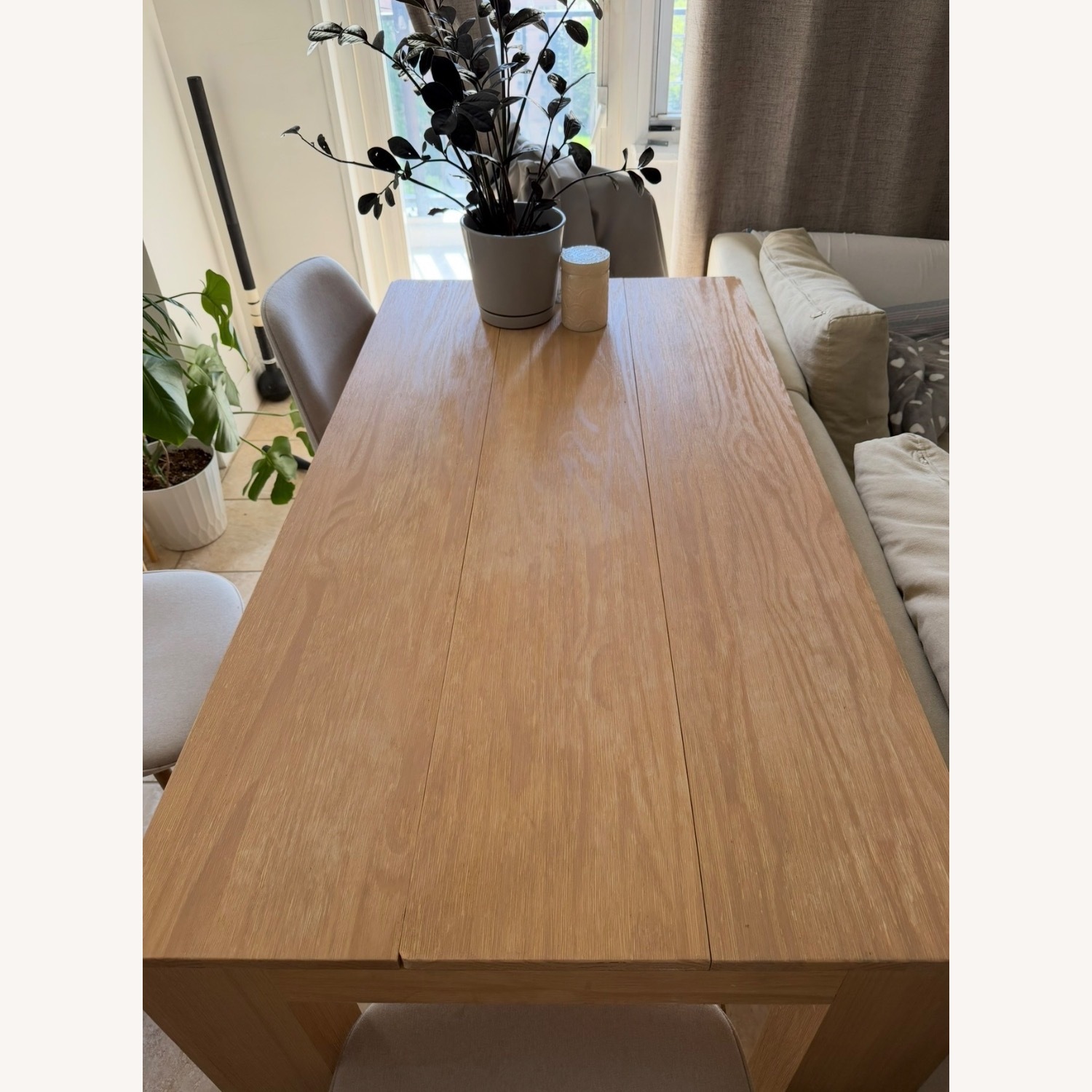 Natural Wood Dining Table - image-5